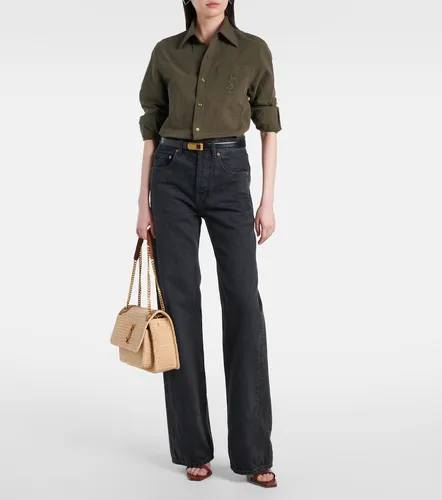 Niki Medium raffia shoulder bag - Saint Laurent - Modalova
