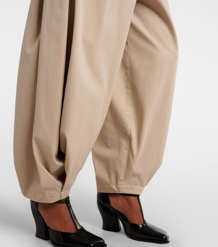 Pantalones globo de sarga de algodón y seda - Loewe - Modalova