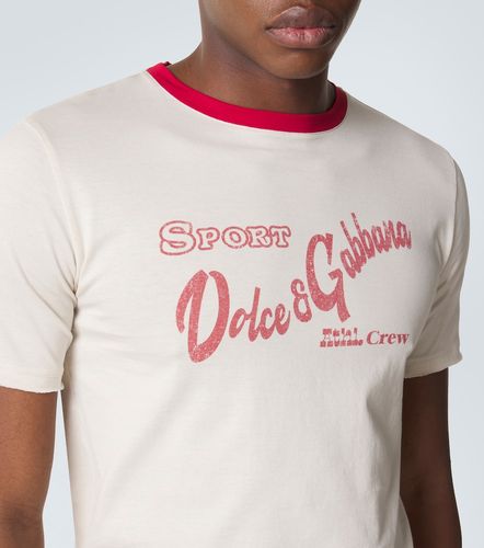 Camiseta de algodón estampado - Dolce&Gabbana - Modalova
