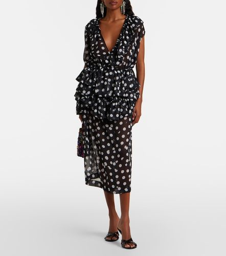 Polka-dot ruffled top - Dries Van Noten - Modalova