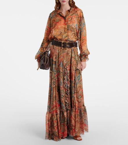 Etro Printed ruffled silk blouse - Etro - Modalova