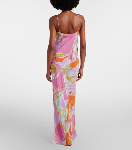 Vestido largo Orchidee de sarga de seda - Pucci - Modalova