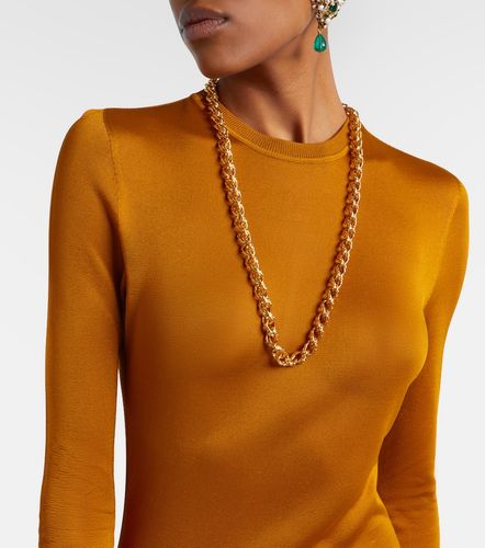 Saint Laurent Abito lungo in maglia - Saint Laurent - Modalova