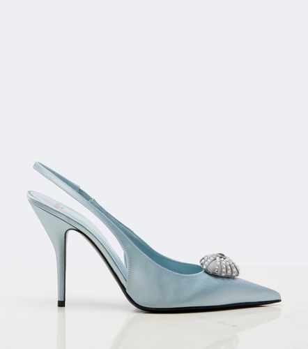 Cour Royal satin slingback pumps - Valentino Garavani - Modalova