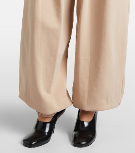 Pleated cotton-blend jersey sweatpants - Sportmax - Modalova