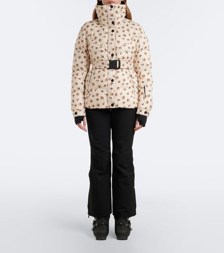 Piumino da sci con stampa floreale - Moncler Grenoble - Modalova