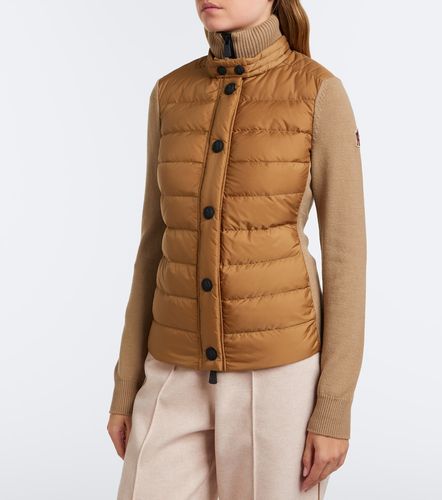 Daunenjacke mit Strick - Moncler Grenoble - Modalova