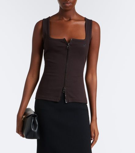 Courrèges Top in cotone con zip - Courreges - Modalova