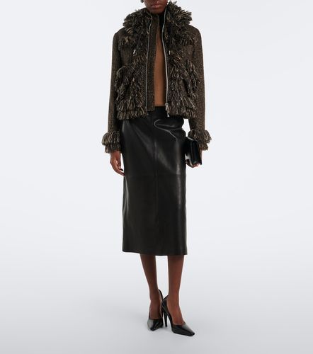 Jacke Sofie aus Leder mit Shearling - Nour Hammour - Modalova