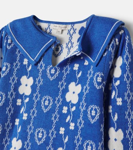 Jersey Cosette de jacquard de algodón y lana - Bebe Organic - Modalova