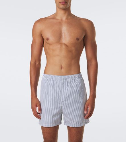 Shorts Cassandre in cotone a righe - Saint Laurent - Modalova