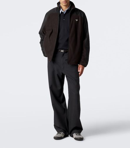 Re-Nylon and fleece track jacket - Prada - Modalova