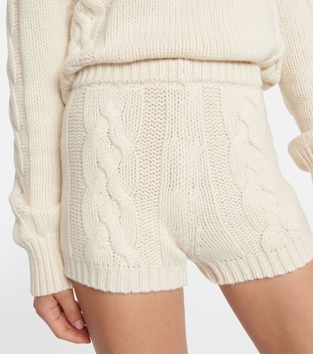 Cable-knit cashmere shorts - Magda Butrym - Modalova