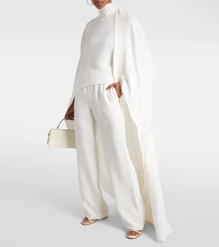 High rise silk wide-leg pants - Valentino Garavani - Modalova