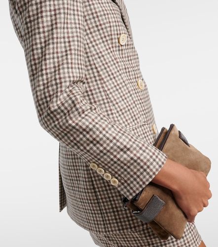 Checked virgin wool blazer - Brunello Cucinelli - Modalova