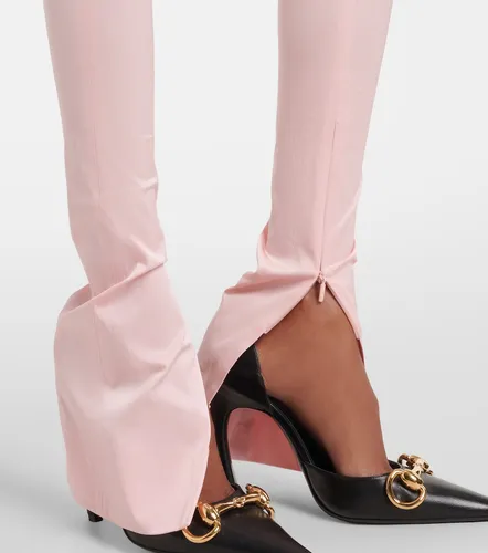 Gucci Silk-blend faille leggings - Gucci - Modalova