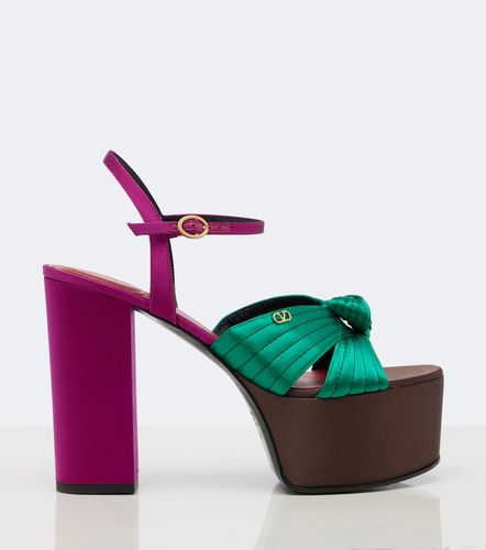 Crasher satin platform sandals - Valentino Garavani - Modalova