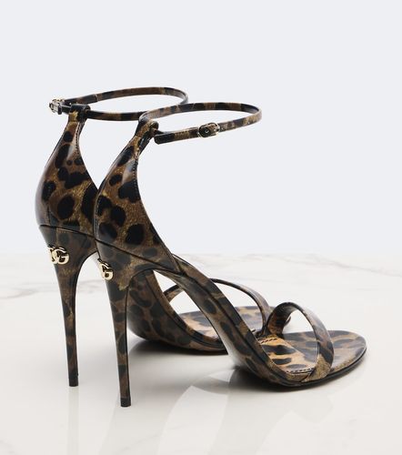 X Kim leopard-print leather sandals - Dolce&Gabbana - Modalova