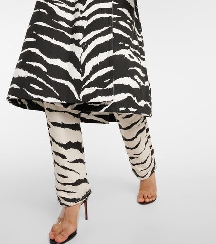 Alaïa Trench de denim con estampado de cebra - Alaia - Modalova