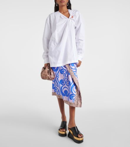 Blusa de popelín de algodón adornada - Dries Van Noten - Modalova