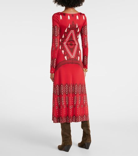 Vestido midi de jersey estampado - Johanna Ortiz - Modalova
