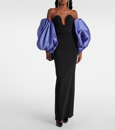 Abito lungo Karina in twill e crêpe - Solace London - Modalova