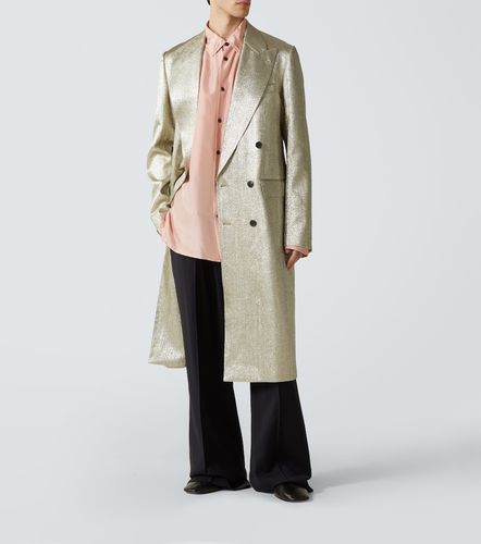 Abrigo cruzado de lamé - Dries Van Noten - Modalova