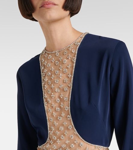 Abito lungo in tulle con cut-out - Costarellos - Modalova