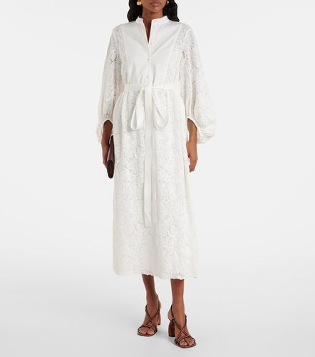Abito midi in pizzo di cotone con ricamo - Erdem - Modalova