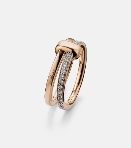 Together 18kt rose gold ring with diamonds - Pomellato - Modalova
