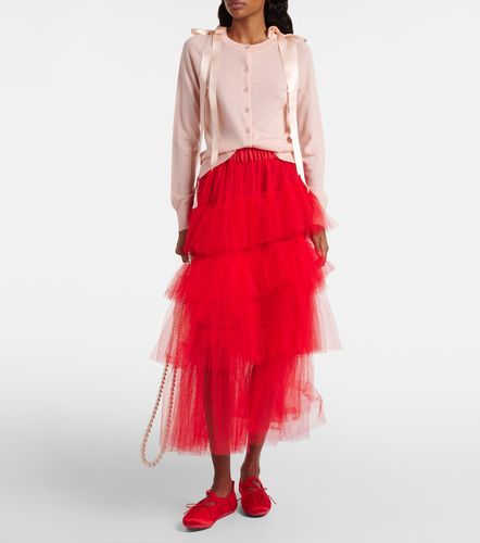 Gonna midi in tulle a balze - Simone Rocha - Modalova
