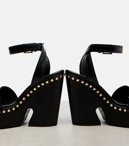 Sandali in pelle con plateau e decorazioni - Givenchy - Modalova