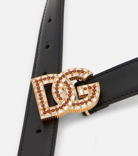 DG embellished leather belt - Dolce&Gabbana - Modalova