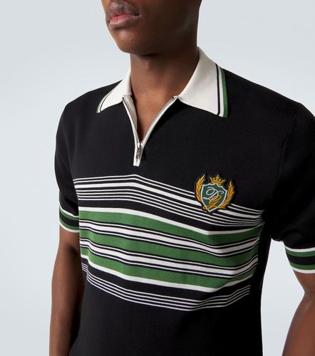 Polo in seta e cotone a righe - Dolce&Gabbana - Modalova