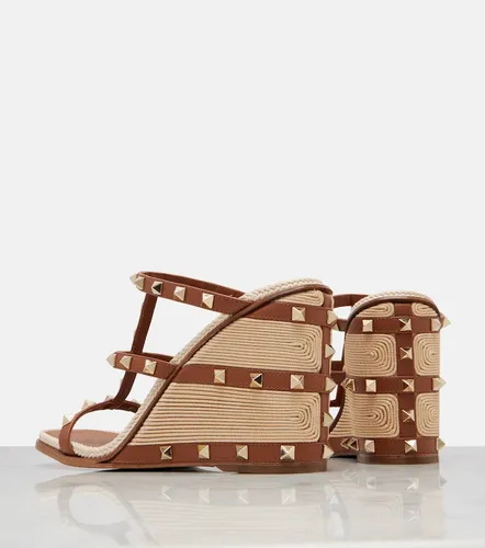 Rockstud leather espadrille sandals - Valentino Garavani - Modalova