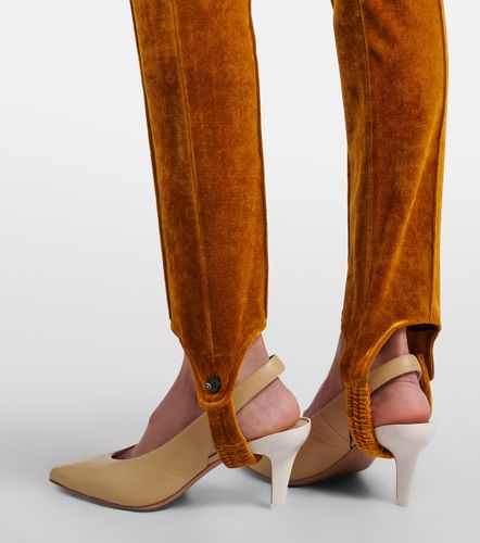 Chloé Pantaloni in velluto con staffa - Chloe - Modalova