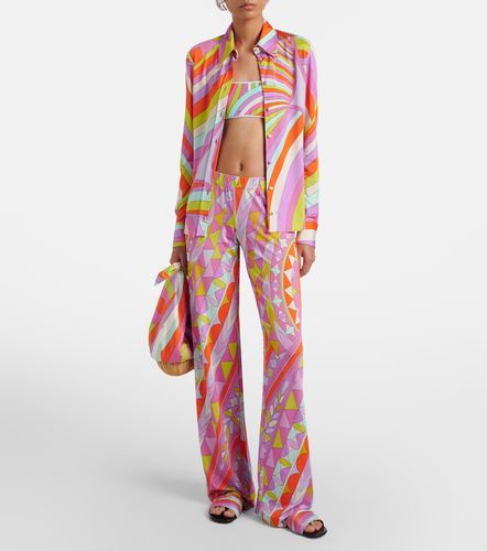 Pantalones anchos Manuba de jersey de satén - Pucci - Modalova