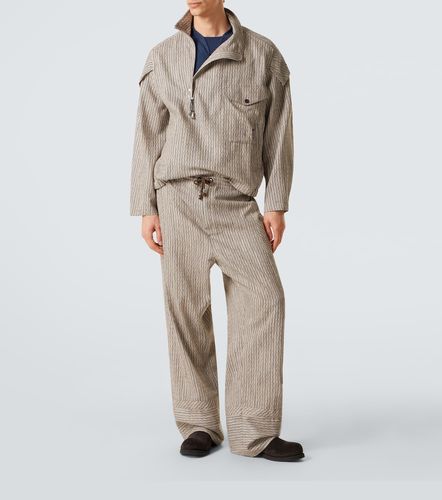 Pantaloni regular Kyan in misto cotone e lino - Kiko Kostadinov - Modalova