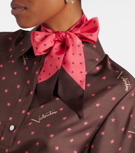 Printed silk twill scarf - Valentino Garavani - Modalova