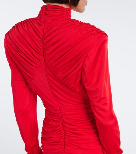 Cutout ruched jersey gown - David Koma - Modalova