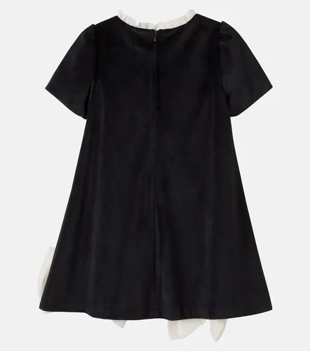 Vestido de terciopelo con lazo - Patachou - Modalova