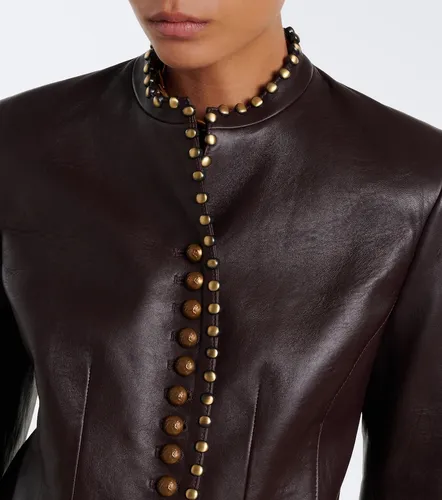 Etro Chaqueta de piel con tachuelas - Etro - Modalova