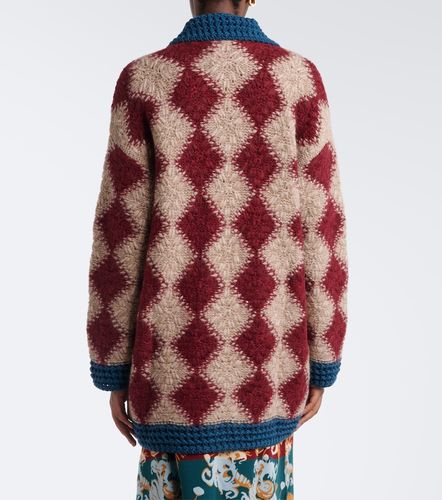 Crochet wool and alpaca-blend cardigan - La DoubleJ - Modalova