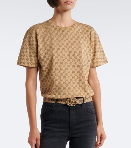 Camiseta de jersey de algodón con GG - Gucci - Modalova