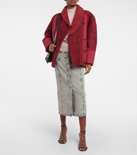 Abeni shearling-lined suede jacket - Marant Etoile - Modalova