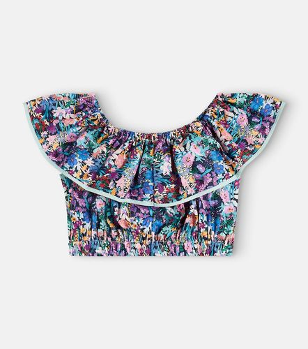 Crop top de algodón floral con volantes - Paade Mode - Modalova