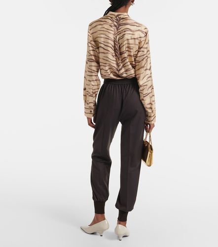 Wool flannel sweatpants - Stella McCartney - Modalova