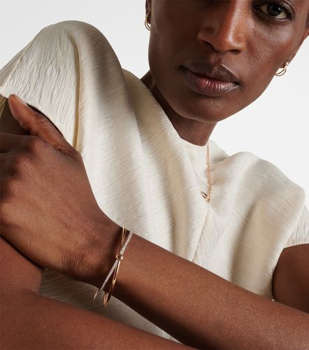 Together 18kt rose gold bangle with white diamonds - Pomellato - Modalova