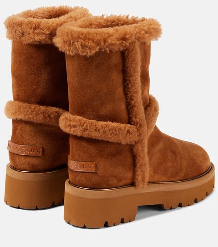 Stivaletti Teddi 20 in suede e shearling - Aquazzura - Modalova