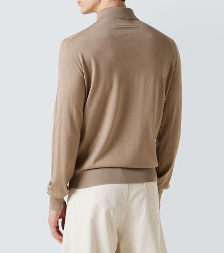 Pullover polo in misto cashmere e seta - Zegna - Modalova
